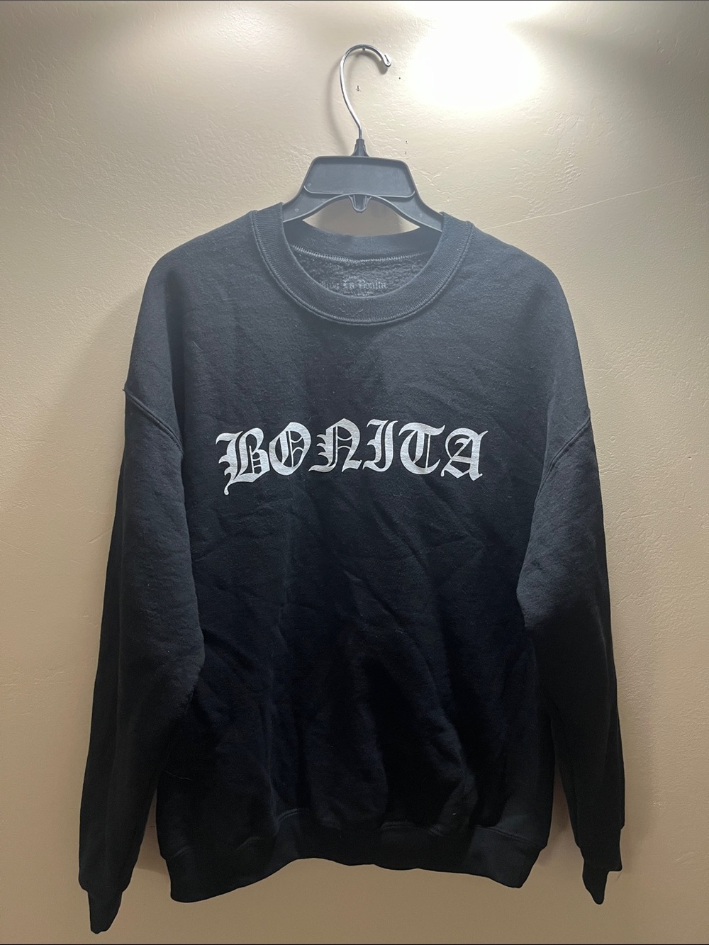 Black Graphic Crewneck Sweater - BONITA Logo